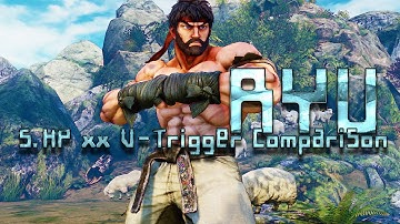 [Street Fighter V] Ryu s.HP xx V-Trigger Comparison (Follow up Video)