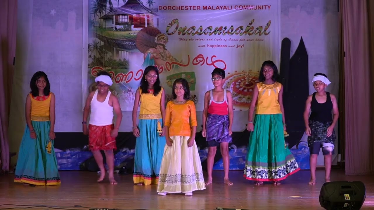 Kids Onam Fusion Dance  Onam Celebration 2022  Dorchester Malayali Community