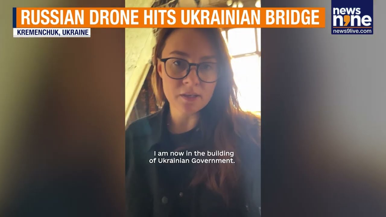 Russian Drone Strike Destroys Key Ukrainian Bridge | Kyiv Faces Massive Air Assault | News9