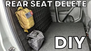 DIY Budget Rear Seat Delete | Ford Ranger