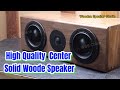 Custom high quality solid wood center speaker from studio china
