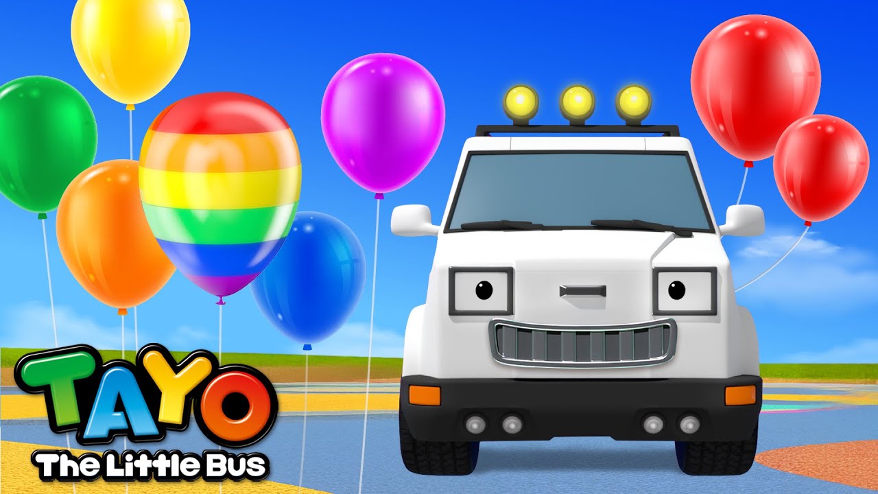 Let's Pop the Colorful Balloons!🎈 | Learn Colors with Rescue Tayo | Fun Color Story for Kids