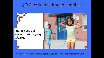 ¿Qué tipo de palabras son las letras en negritas?