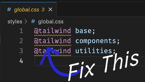 How to Fix TailwindCSS At Rule Warning? 2 Quick Tips for #tailwindcss