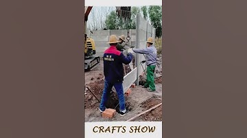 Precast wall panel installation #smartwork #goodtools #viral #Short