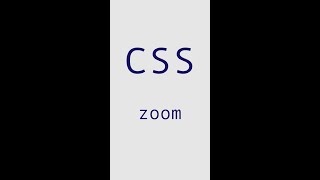 #40 zoom | CSS | Frontend | Take it easy #shorts