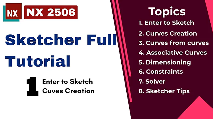 Siemens NX Sketching MADE EASY Secrets You Never Knew Part 1