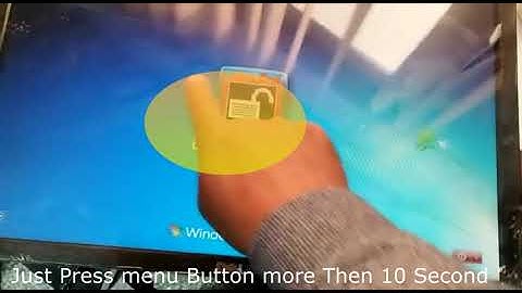 How to unlock display menu buttons on Dell LCD E1910c