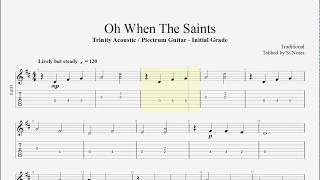 Oh When The Saints - Trinity Acoustic Guitar - Initial Grade - Syllabus 2020-2023