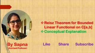 Reisz theorem for bounded linear functional on C[a,b] | by Sapna |