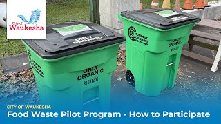 Food Waste Program - How to Participate