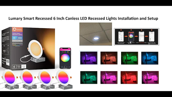Lumary 6 Inch Canless Smart  LED Recessed Lights Installation - DIY