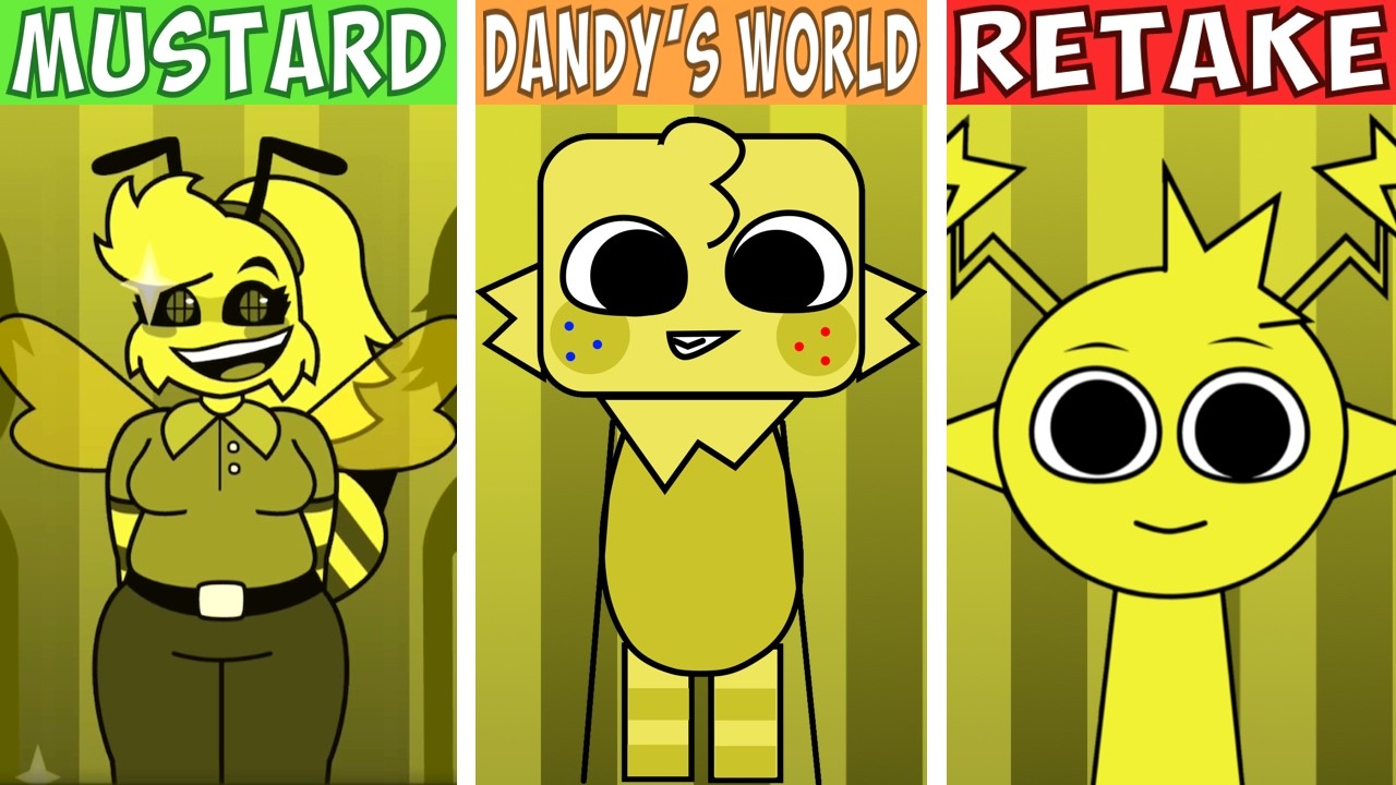 Incredibox Sprunki | Mustard VS Dandy’s World VS Retake