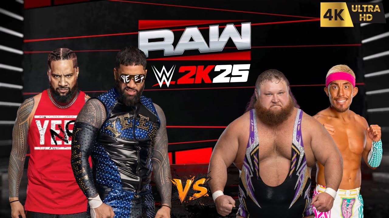 WWE 2K25 - The Usos vs Alpha Academy || WWE RAW Tag Team Match || PC™ Gameplay [4K60]
