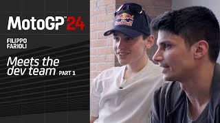 MOTOGP™24 - Filippo Farioli meets the dev team Part 1
The #Moto3 rider Filippo Farioli made a pit stop at Milestone Studios to test #MotoGP24 and shared his pre-race training routine with the team. Watch this new episode and stay tuned for more.
📘Facebook: https://www.facebook.com/motoGPVideogame
📸 Instagram: https://www.instagram.com/motogpvideogame/
📱 Discord: https://discord.com/invite/S47gpx5vE2
🌍 Website: https://motogpvideogame.com/ MOTOGP™24 - Filippo Farioli meets the dev team Part 1