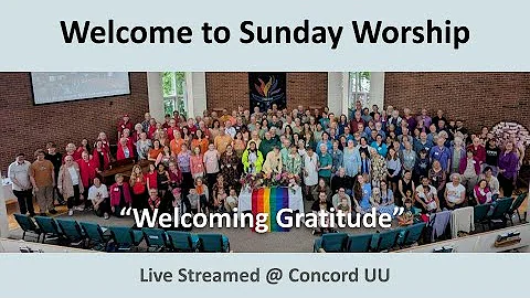 Concord UU Live Stream - Sun, 11/9/25 @ 10 am