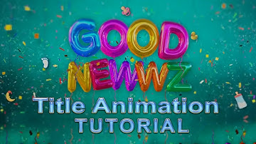 Good Newwz Film Title Animation Tutorial | Cinema 4d foil Text Tutorial | Cinema 4D to Element 3D