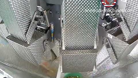 Jelly bean multi weighing combination heads vertical automatic bag packaging machine candy packing e