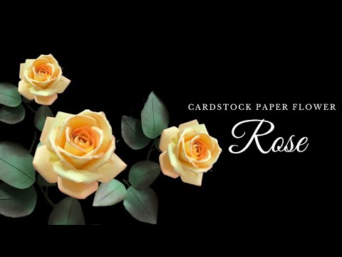 How To Make Rose From paper / Cách Làm Hoa Hồng Bằng Giấy Mĩ Thuật/ | May & Art | Foci