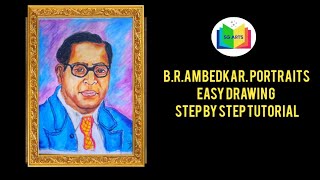 How to Draw Dr. B. R . Ambedkar || oil pastel Drawing || 14th April Drawing|| आम्बेडकर जयंती screenshot 3