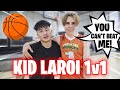 KID LAROI BULLIES ME IN 1V1 BASKETBALL! BEST JUMPER IN THE RAP GAME? @TheKidLAROI