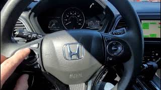 HOW TO PROGRAM STEERING SWITCH CONTROLS ON A 20-22 HONDA HR-V AFTER REPLACING DEAD CAR BATTERY