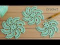 Очень просто!!! Цветочные мотивы ВЯЗАНИЕ КРЮЧКОМ для начинающих EASY Flower Pattern Crochet