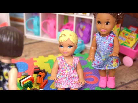Barbie & Ken Family - First Day of Preschool Story with Baby Gracie