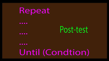 Repeat ... Until(Condition) Loop