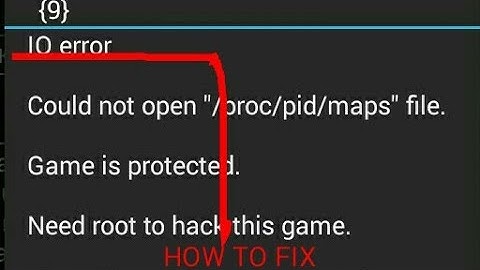 HOW TO FIX IO ERROR IN GAME GUARDIAN