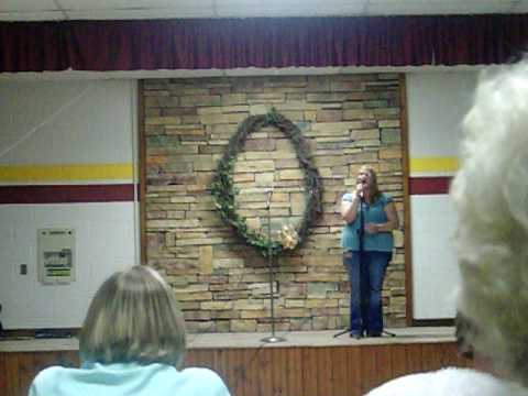 singing inocence at the 2009 Sherman talent show.