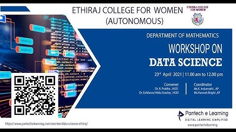 Workshop on Data Science | Python | Ethiraj College Chennai | #pantechelearning #deeplearning