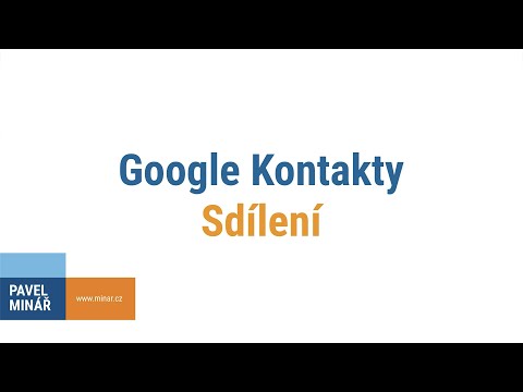 Video: Jak zapnu sdílení kontaktů?