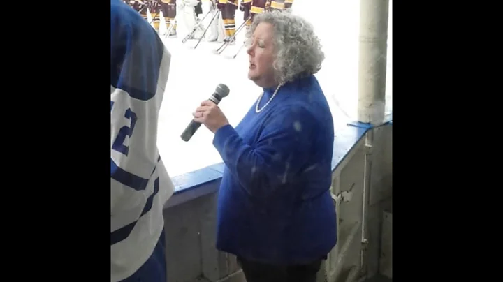 Ann Doe Sings the National Anthem 2/28/15 Androsco...