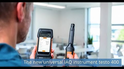 The new universal IAQ instrument testo 400