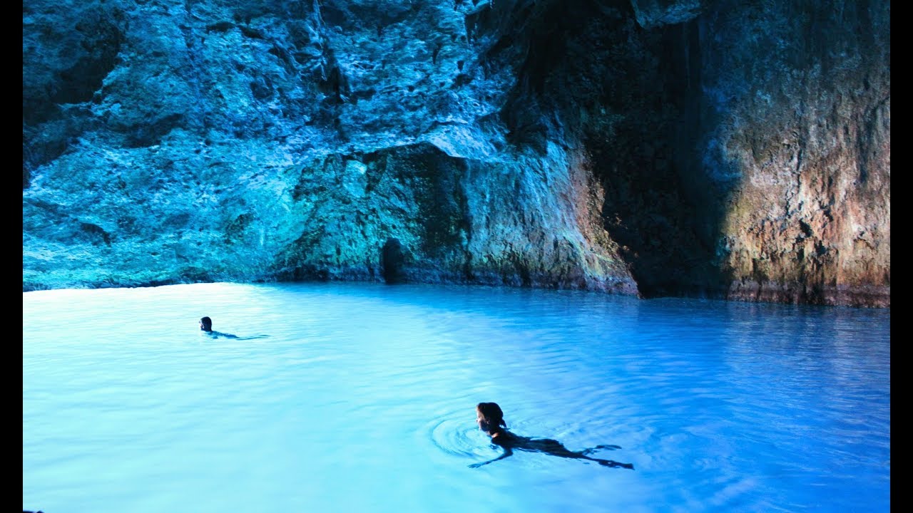 Γαλάζια Σπηλιά, Καστελόριζο / Blue Cave, Kastelorizo, Greece - YouTube