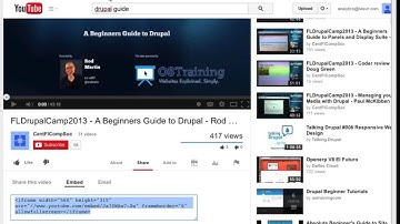Drupal 7 Tutorial: How Embed A YouTube Video