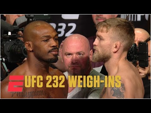 Jon Jones avoids Alexander Gustafsson at UFC 232 Weigh-Ins | MMA