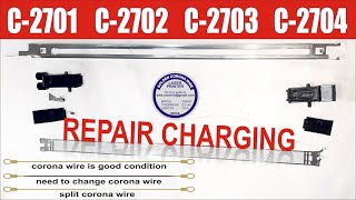 Repair rebuild Konica Charging Corona Unit Fix Clean Change Thin Wire Error Code Full Color Issue