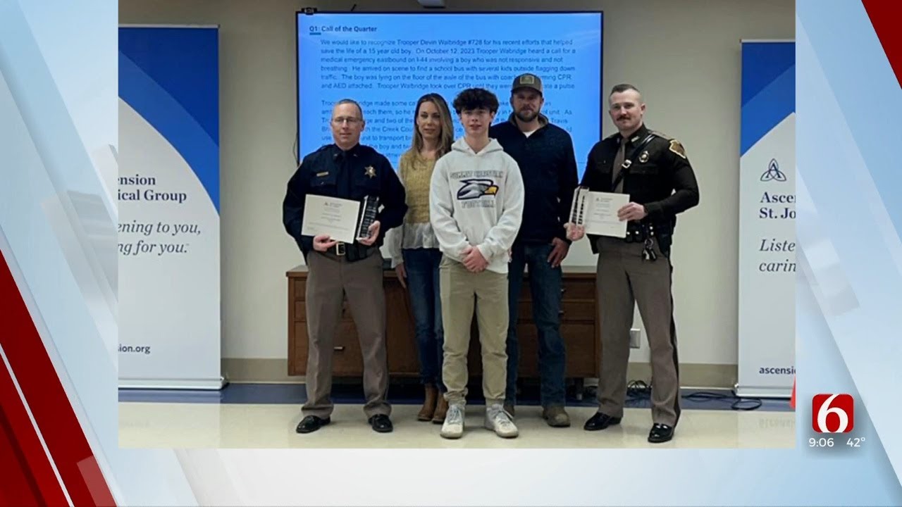 Oklahoma law enforcement members honored for helping save student s