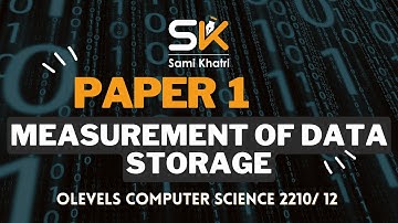 Measurement of data storage | O level Paper 1 | Computer Science 2210 | What is a bit?