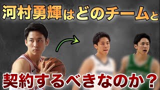 【考察】河村勇輝は◯◯と契約するべき!NBAで生き残るには…