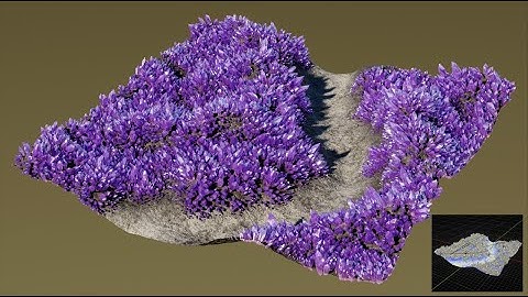 Blender Geometry Nodes - Crystal Field Demo