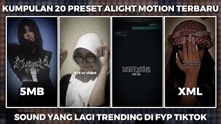 Kumpulan 20 Preset Base Alight Motion Terbaru 2022  Dibawah 5 Mb Viral Tiktok