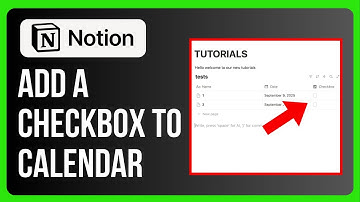 How to Add a Checkbox to Calendar in Notion