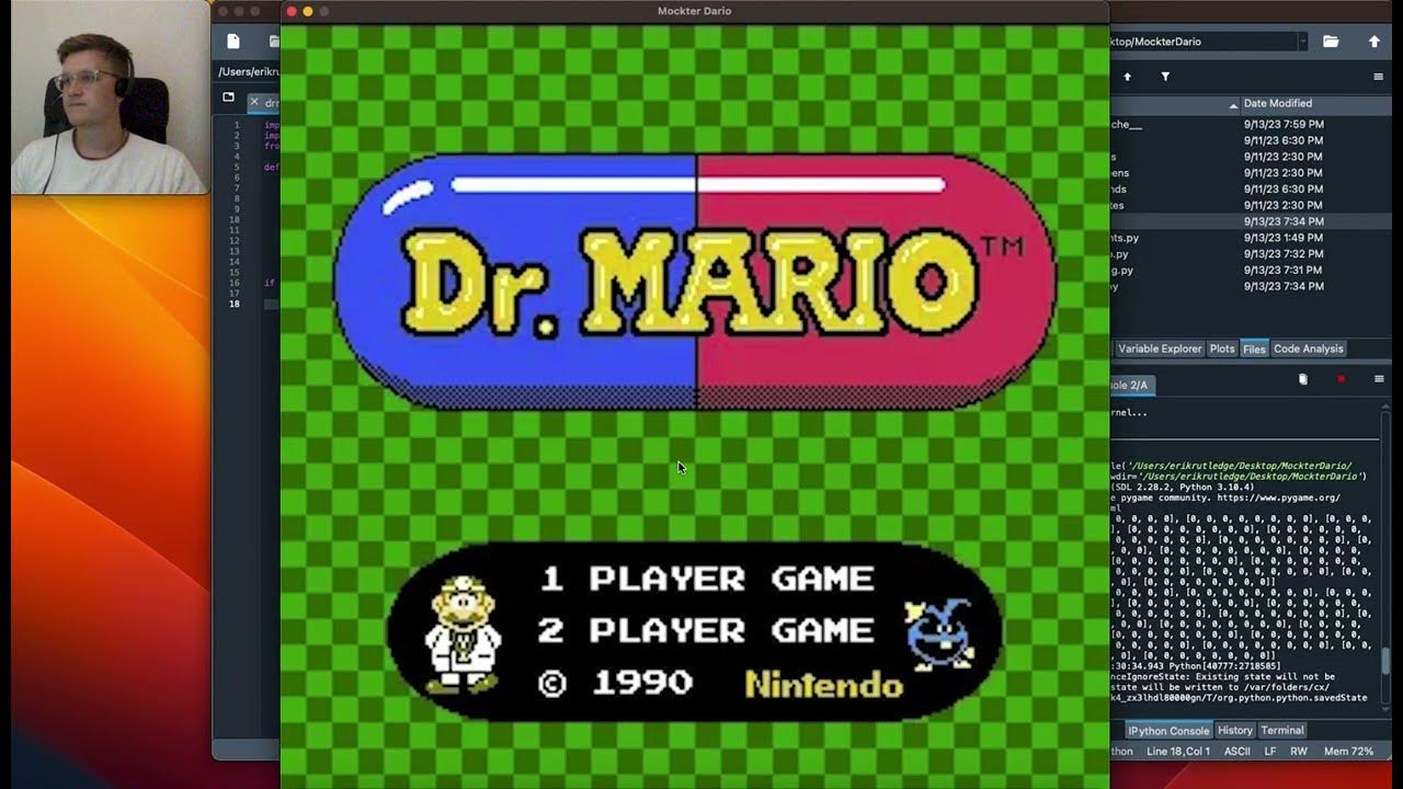 Mock-ter Dario: a Python Dr Mario clone made with Pygame - YouTube