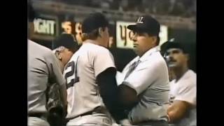 Roger Clemens loses his mind at Umpire Greg Kosc, Gets Tossed, Carried Away. Al Nipper Joins Him.