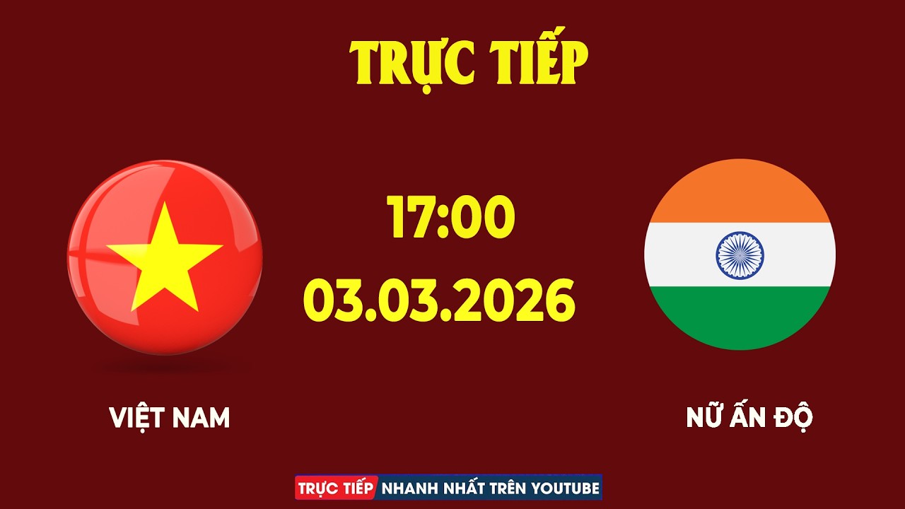 Trực tiếp 🔴 Nữ Việt Nam - nữ Ấn Độ | Giải Vô Địch Bóng Đá Nữ Châu Á 2026