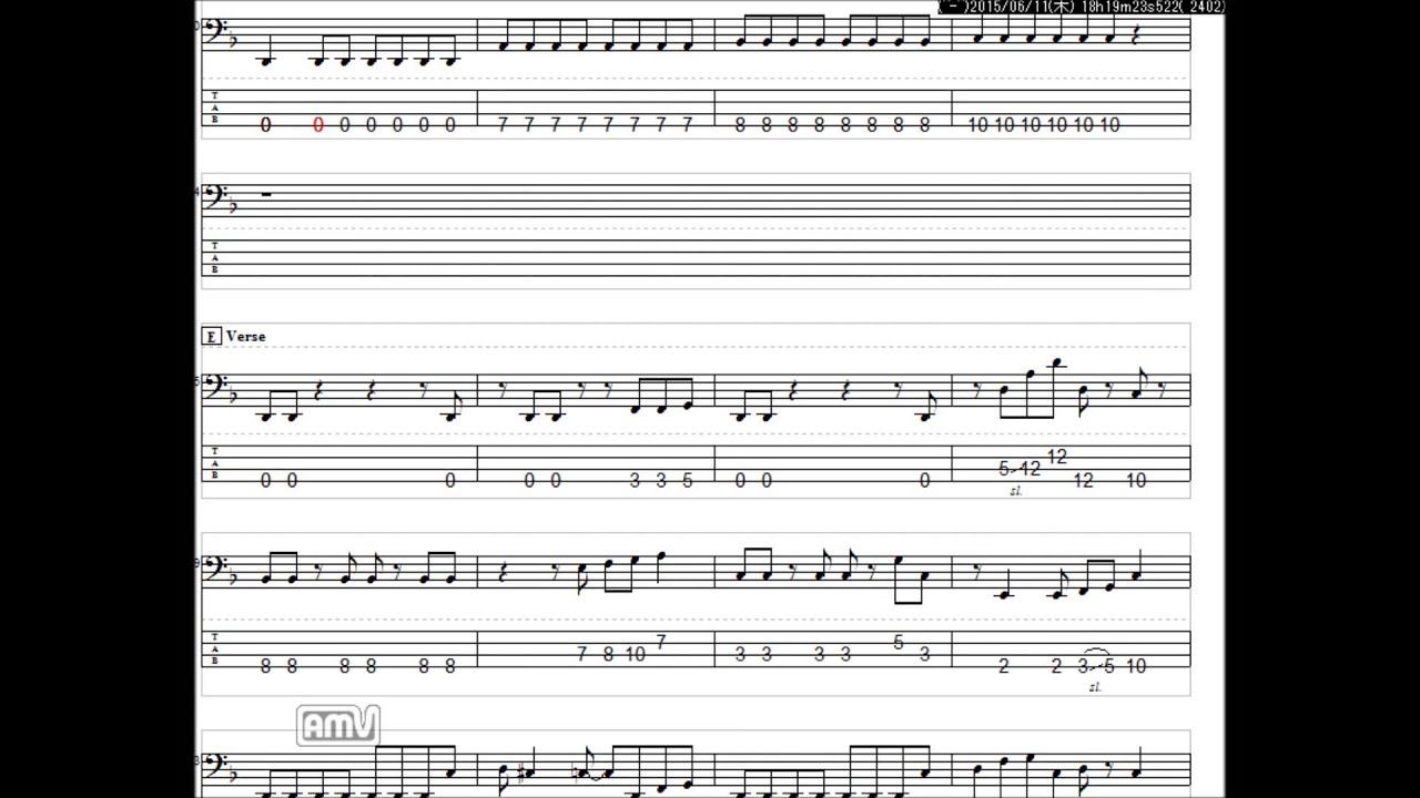 Lisa Crossing Field ベースtab譜 ドロップd Youtube