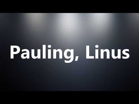 วีดีโอ: Linus Pauling ทำงานร่วมกับใครบ้าง